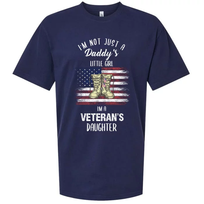 I'm Not Just Daddy's Little Girl Im A Veterans Daughter Sueded Cloud Jersey T-Shirt