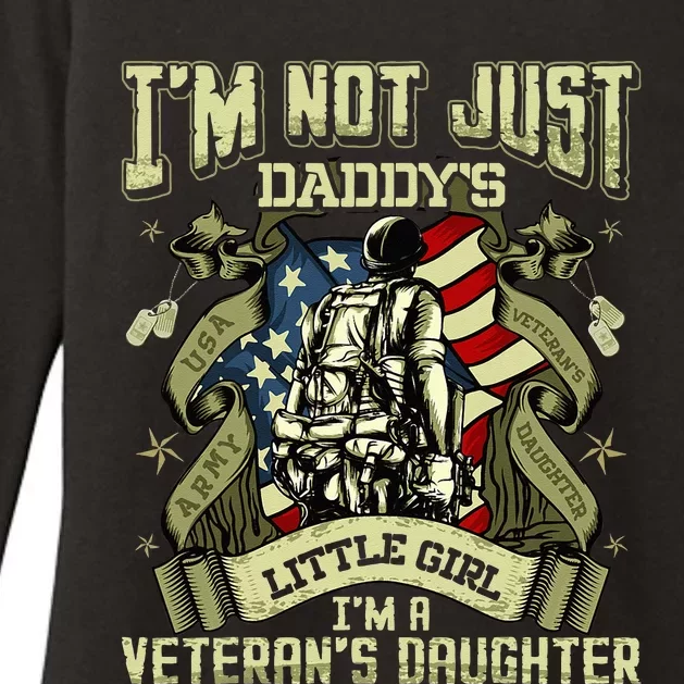 Im Not Just A Daddys Little Girl Im A Veterans Daughter Womens CVC Long Sleeve Shirt