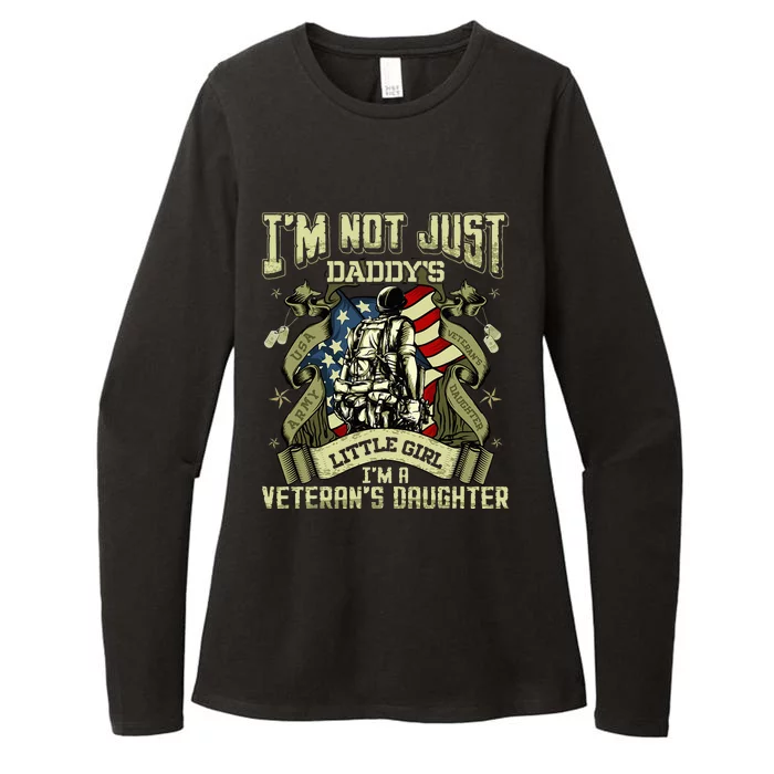 Im Not Just A Daddys Little Girl Im A Veterans Daughter Womens CVC Long Sleeve Shirt