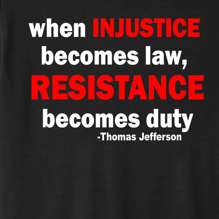 Injustice Becomes Law Resistance Duty ChromaSoft Performance T-Shirt