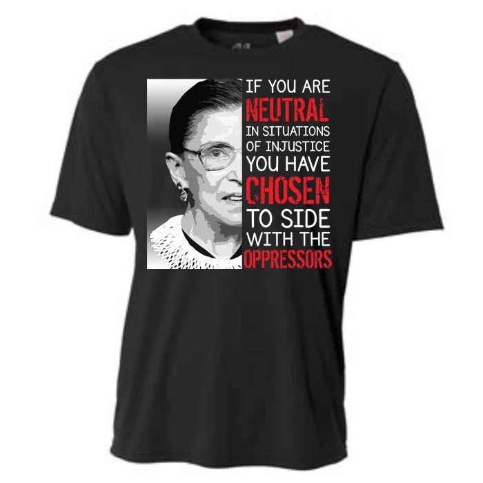 Injustice Ruth Bader Ginsburg Notorious RBG Quote Cooling Performance Crew T-Shirt