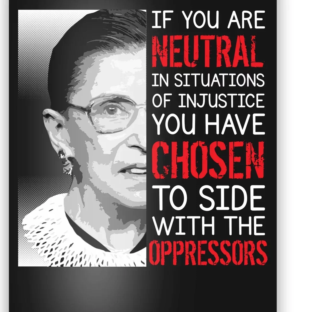 Injustice Ruth Bader Ginsburg Notorious RBG Quote Poster