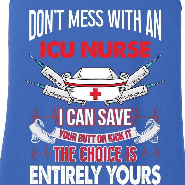 Icu Nurse Life Funny Critical Care Nursing Quote Gift Ladies Essential Tank