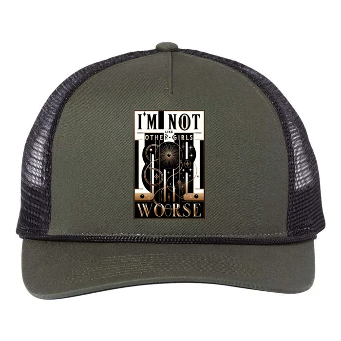 Im Not Like Other Girl S Im Worse Retro Rope Trucker Hat Cap