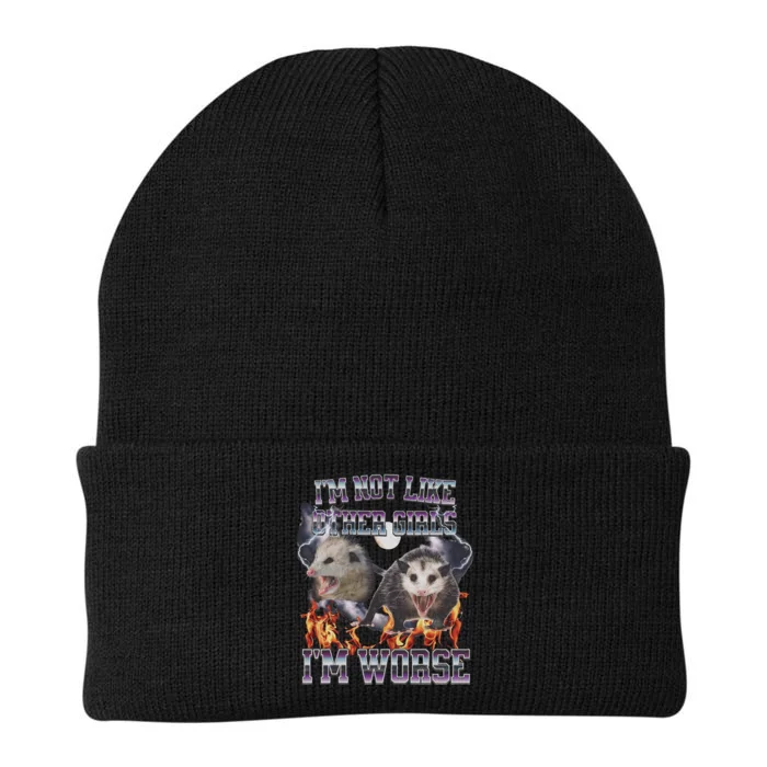 IM Not Like Other IM Worse Possum Funny Knit Cap Winter Beanie