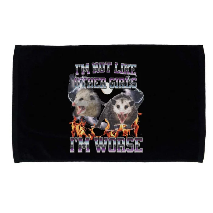 IM Not Like Other IM Worse Possum Funny Microfiber Hand Towel