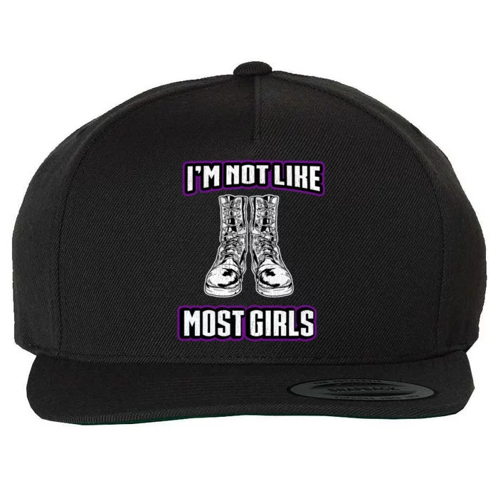 Im Not Like Most For Military And Police Gift Wool Snapback Cap