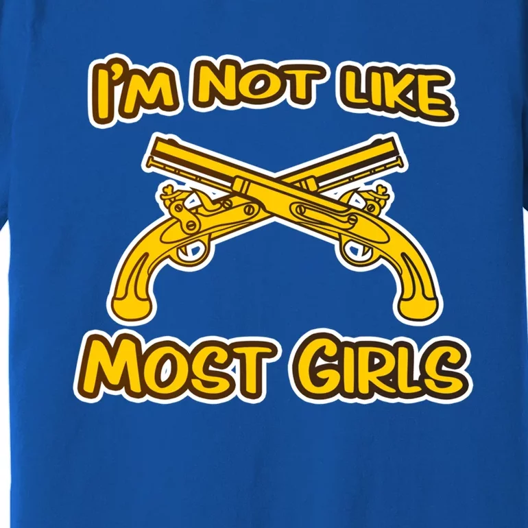 Im Not Like Most Military Police Cross Pistols Cute Gift Premium T-Shirt