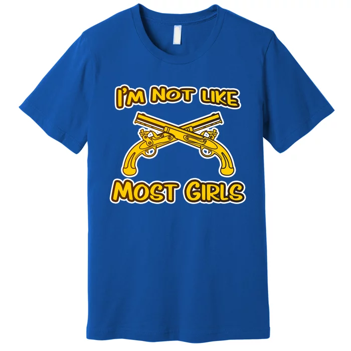 Im Not Like Most Military Police Cross Pistols Cute Gift Premium T-Shirt