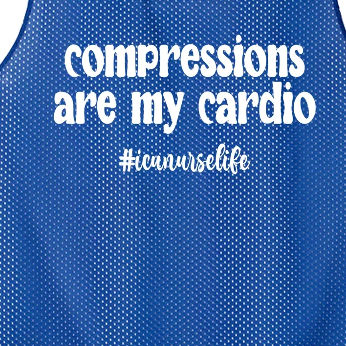 Icu Nurse Life Funny Intensive Care Unit Nursing Gift Mesh Reversible Basketball Jersey Tank