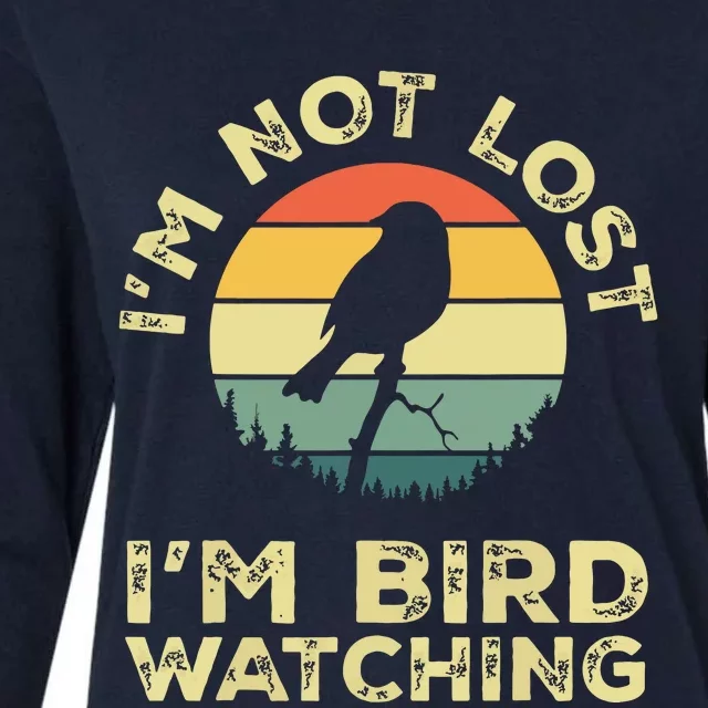 Im Not Lost Im Bird Watching Birdwatching Birds Lover Gift Womens Cotton Relaxed Long Sleeve T-Shirt