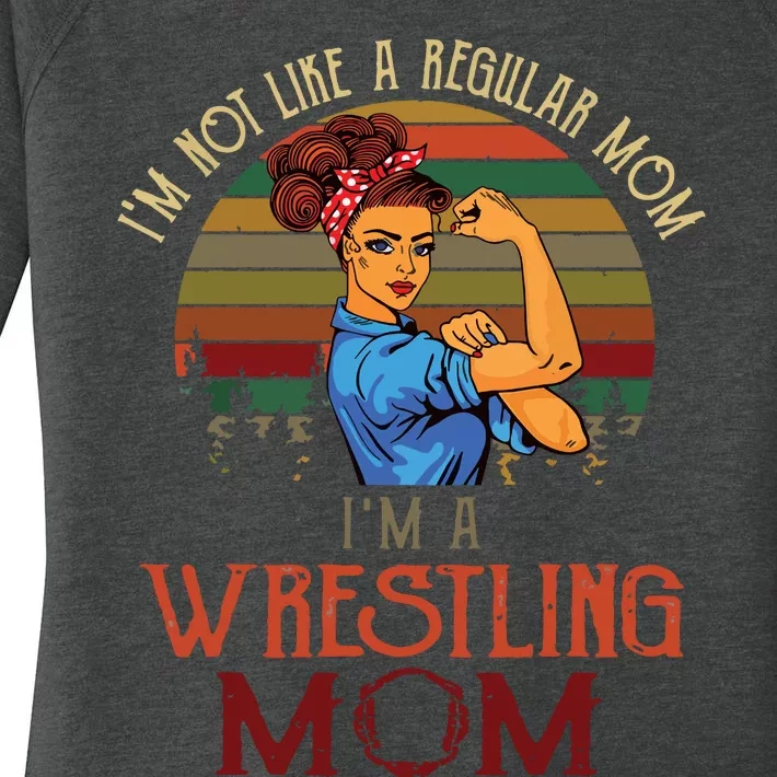 Im Not Like A Regular Mom Im A Wrestling Mom Women's Perfect Tri Tunic Long Sleeve Shirt