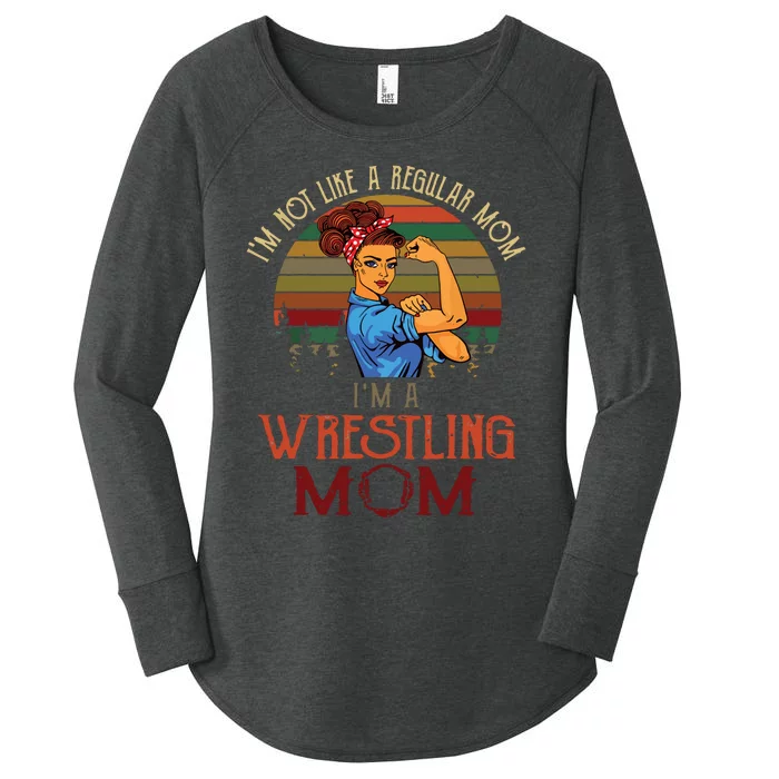 Im Not Like A Regular Mom Im A Wrestling Mom Women's Perfect Tri Tunic Long Sleeve Shirt