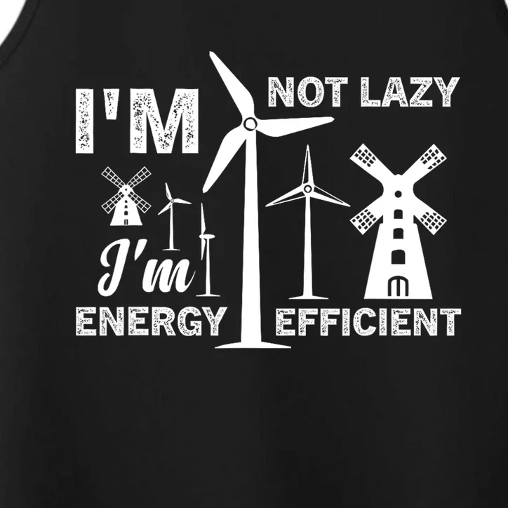 I´m Not Lazy I´m Energy Efficient Funny Green Energy Performance Tank