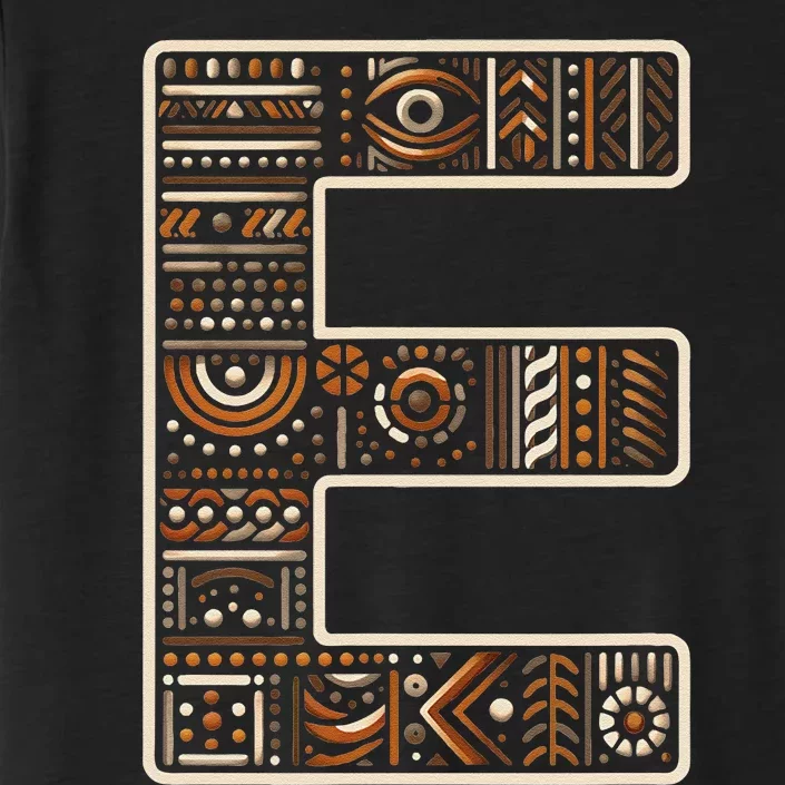 Initial Name Letter E Alphabet In Ethnic Art Style ChromaSoft Performance T-Shirt