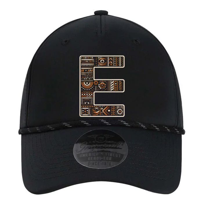 Initial Name Letter E Alphabet In Ethnic Art Style Performance The Dyno Cap