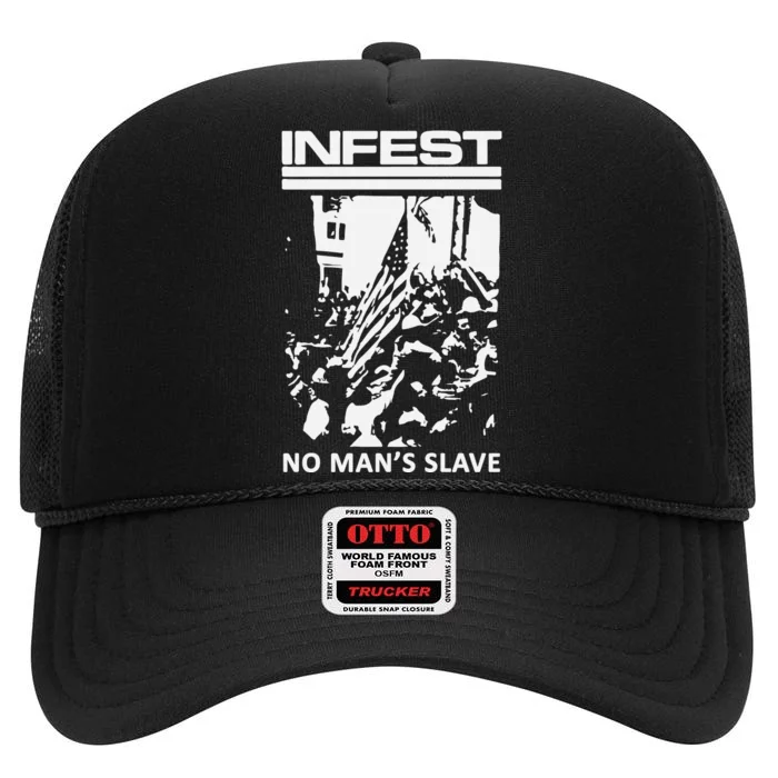 Infest No Mans Slave High Crown Mesh Trucker Hat