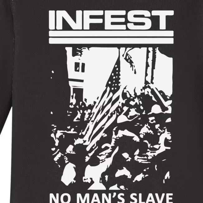 Infest No Mans Slave Baby Long Sleeve Bodysuit