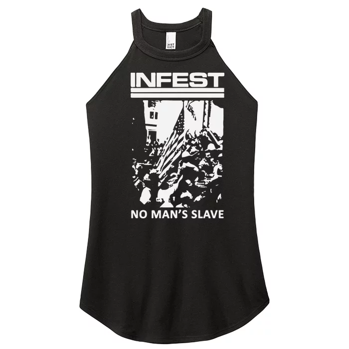 Infest No Mans Slave Women’s Perfect Tri Rocker Tank