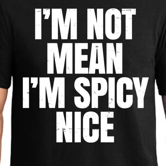 Im Not Mean Im Spicy Nice Funny Pajama Set