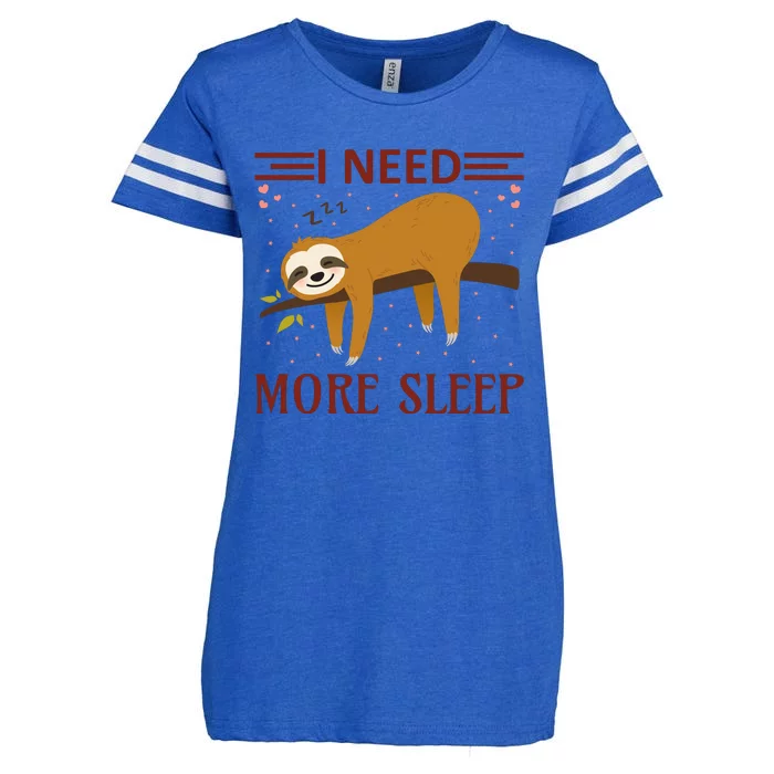 I Need More Sleep Enza Ladies Jersey Football T-Shirt