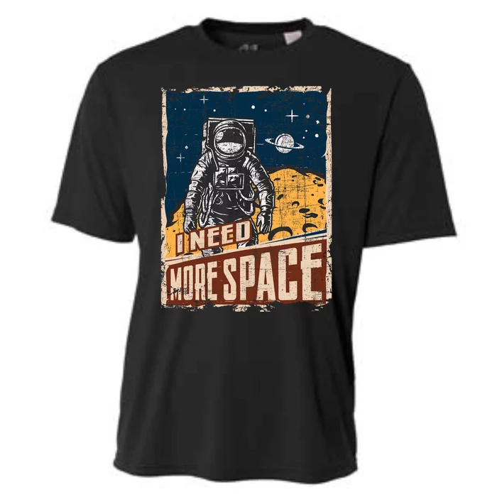 I Need More Space Universe Planets Astronaut Cooling Performance Crew T-Shirt