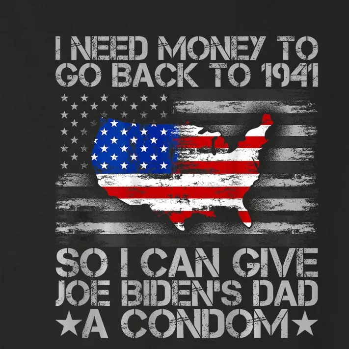 I Need Money To Go Back To 1941 Funny Joe Biden Toddler Long Sleeve Shirt