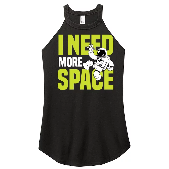 I Need More Space | Funny Astronaut Women’s Perfect Tri Rocker Tank