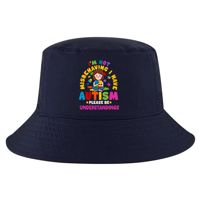 IM Not Misbehaving I Have Autism Awareness Autistic Gift Cool Comfort Performance Bucket Hat