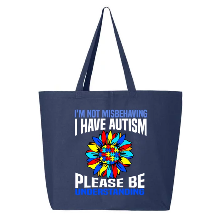 IM Not Misbehaving I Have Autism Awareness Autistic Gift 25L Jumbo Tote