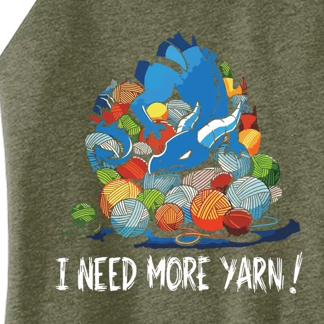 I Need More Yarn Dragon Women’s Perfect Tri Rocker Tank