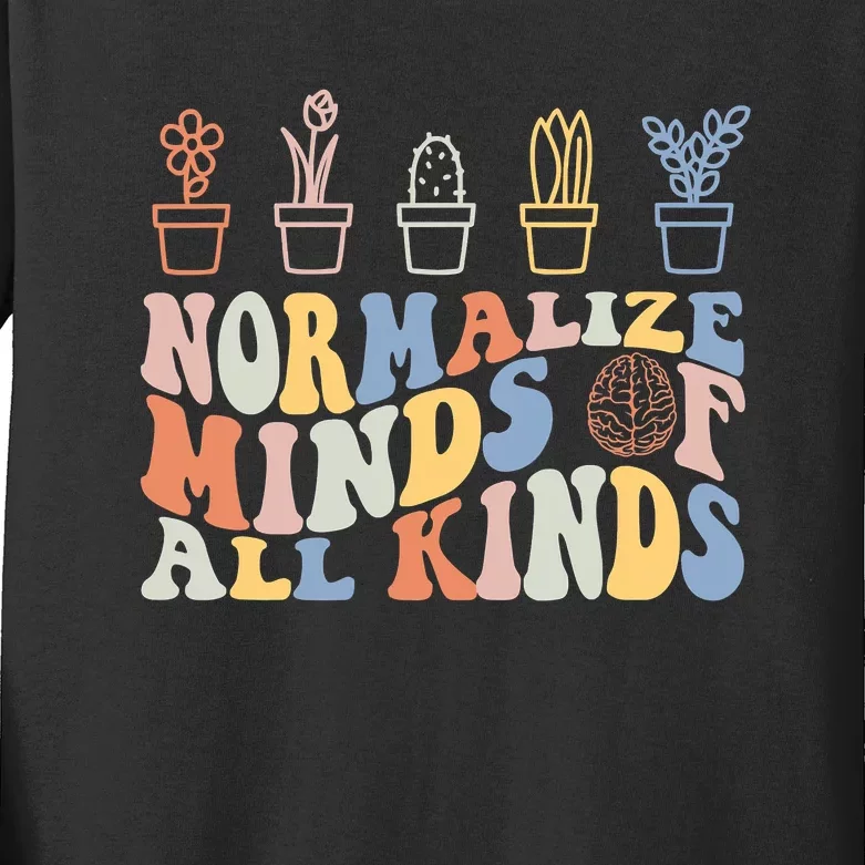 Inclusion Normalize Minds Of All Kinds Autism Awareness Kids Long Sleeve Shirt