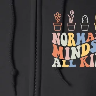 Inclusion Normalize Minds Of All Kinds Autism Awareness Full Zip Hoodie