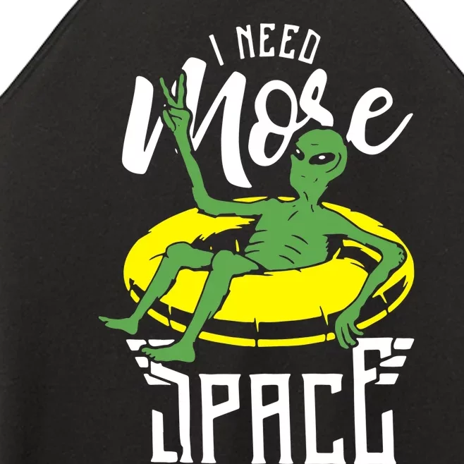 I Need More Space Women’s Perfect Tri Rocker Tank