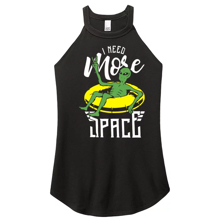 I Need More Space Women’s Perfect Tri Rocker Tank