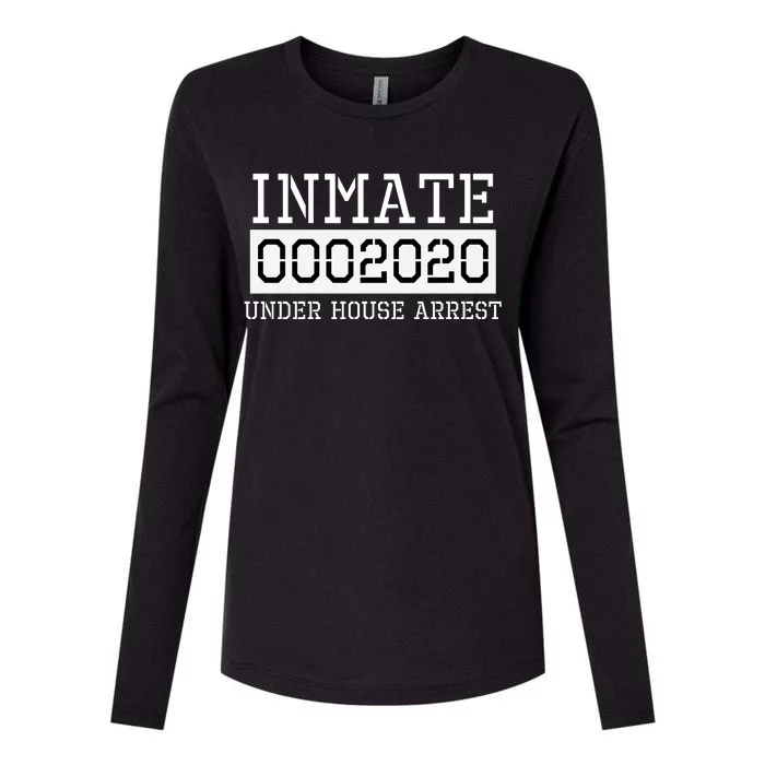 Inmate Under House Arrest Funny Prison Costume Womens Cotton Relaxed Long Sleeve T-Shirt