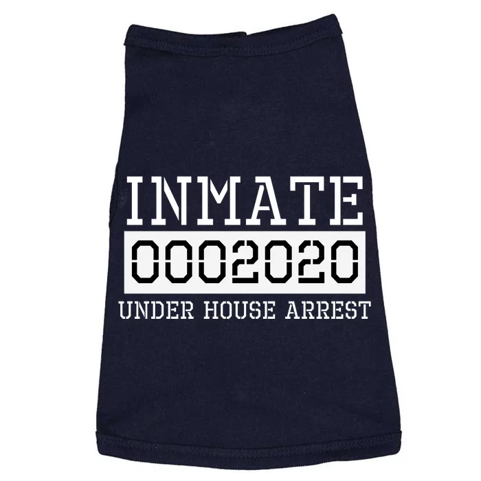 Inmate Under House Arrest Funny Prison Costume Doggie Tank