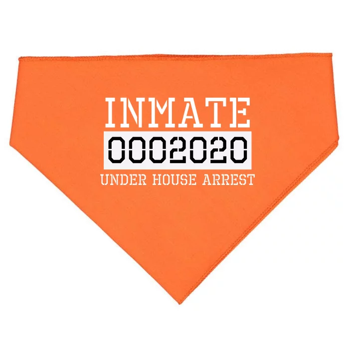 Inmate Under House Arrest Funny Prison Costume USA-Made Doggie Bandana