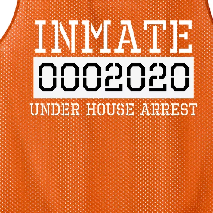 Inmate Under House Arrest Funny Prison Costume Mesh Reversible Basketball Jersey Tank