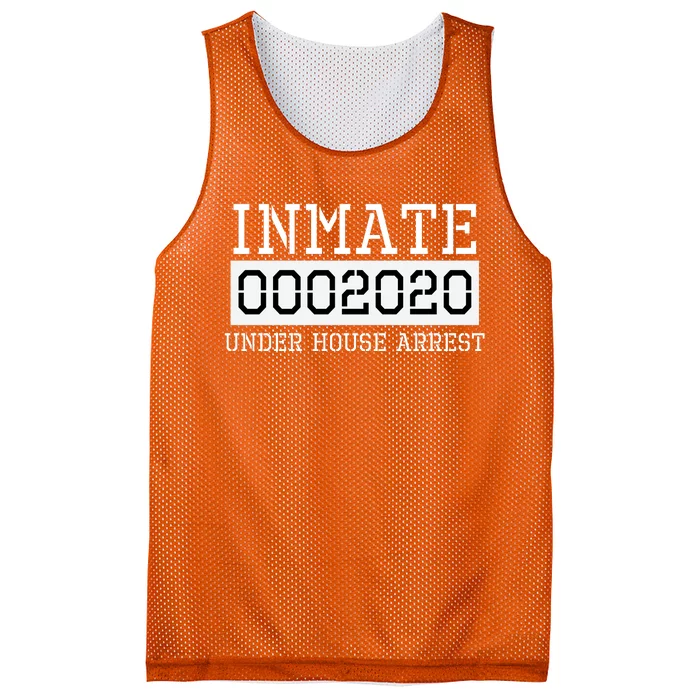 Inmate Under House Arrest Funny Prison Costume Mesh Reversible Basketball Jersey Tank