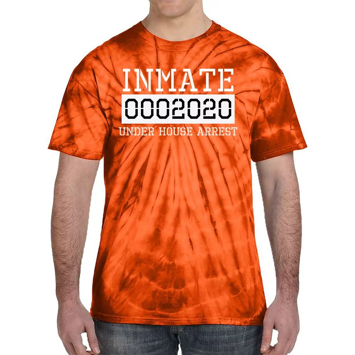 Inmate Under House Arrest Funny Prison Costume Tie-Dye T-Shirt