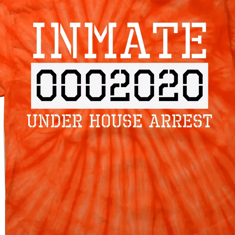 Inmate Under House Arrest Funny Prison Costume Tie-Dye T-Shirt