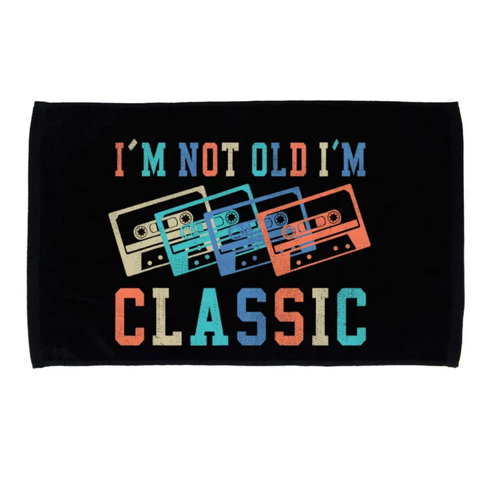 I'm Not Old Im Classic Grandpa Dad Birthday Gifts Rock Music Microfiber Hand Towel