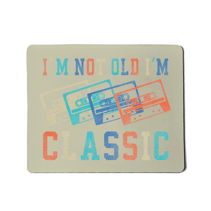 Im Not Old Im Classic Grandpa Dad Birthday Gifts Rock Music Mousepad