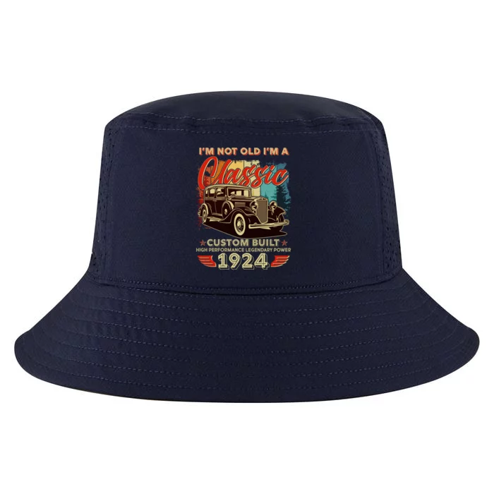 100th Birthday Im Not Old Im A Classic 1924 Custom Built Cool Comfort Performance Bucket Hat