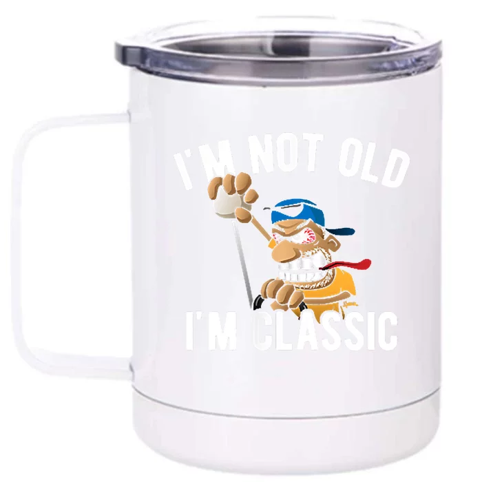 Im Not Old Im Classic Hotrod Muscle Car Cartoon Design Front & Back 12oz Stainless Steel Tumbler Cup