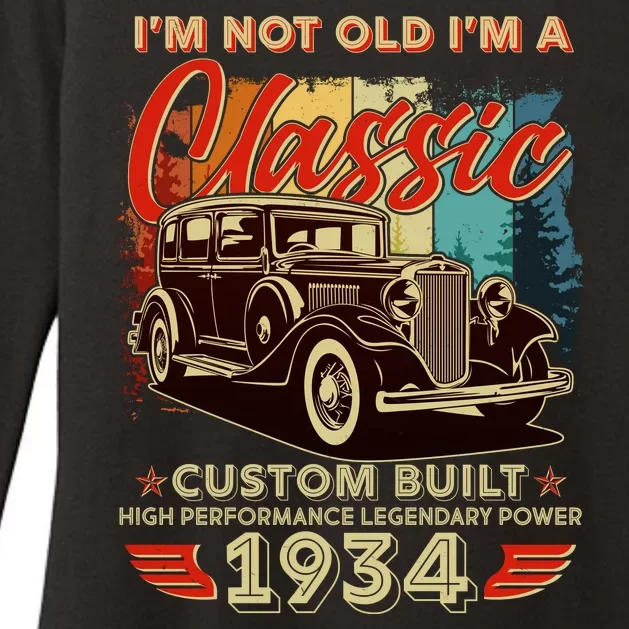 90th Birthday Im Not Old Im A Classic 1934 Custom Built Womens CVC Long Sleeve Shirt