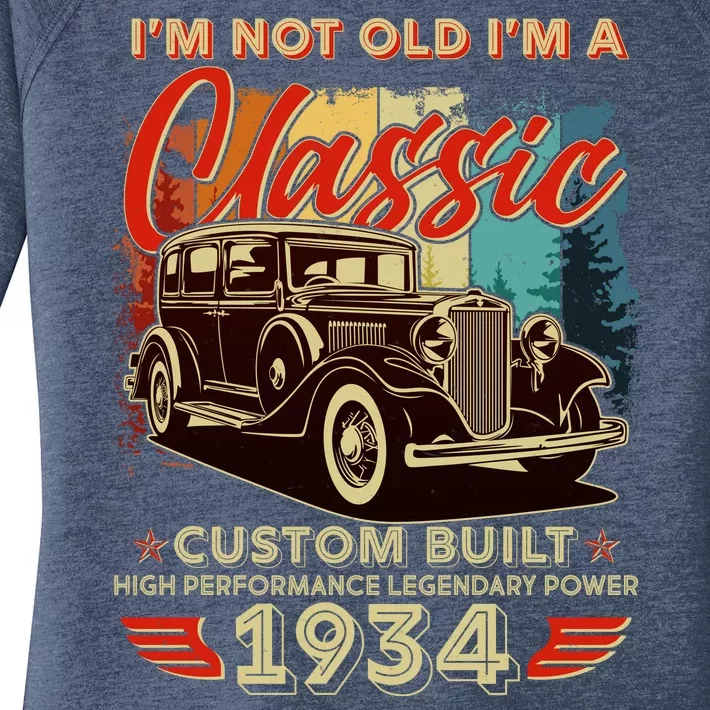 90th Birthday Im Not Old Im A Classic 1934 Custom Built Women's Perfect Tri Tunic Long Sleeve Shirt