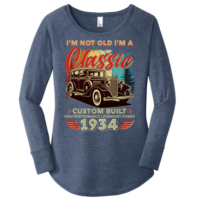 90th Birthday Im Not Old Im A Classic 1934 Custom Built Women's Perfect Tri Tunic Long Sleeve Shirt