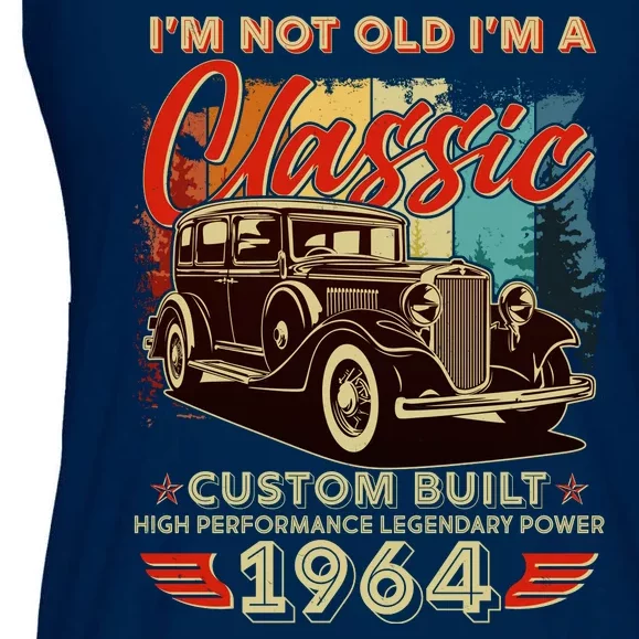 60th Birthday Im Not Old Im A Classic 1964 Custom Built Ladies Essential Flowy Tank